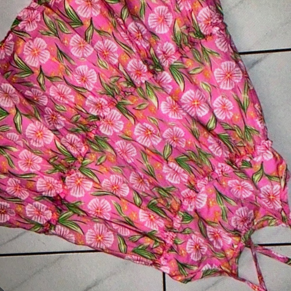 Charming kids vibrant floral pattern dress